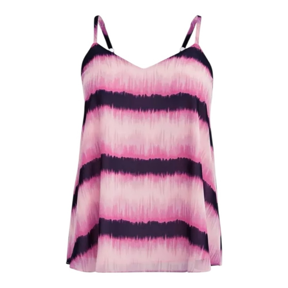 Torrid Sophie Chiffon Swing Cami Dye Pink 3X